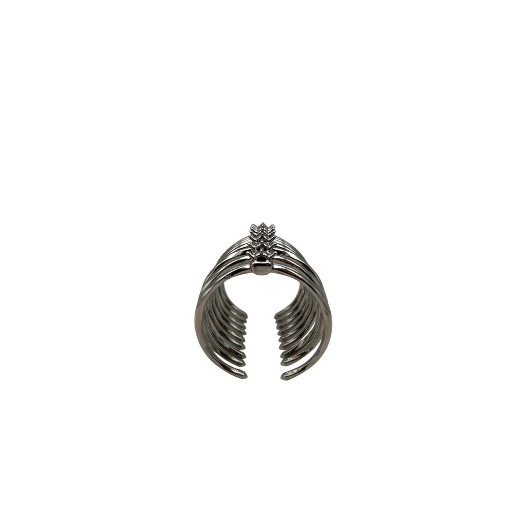 End view of COIL chrome-plated mic cover for Shure SM7B showing circular opening