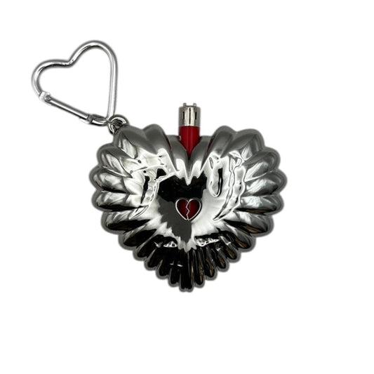 HEART ON FIRE BIC LIGHTER CASE