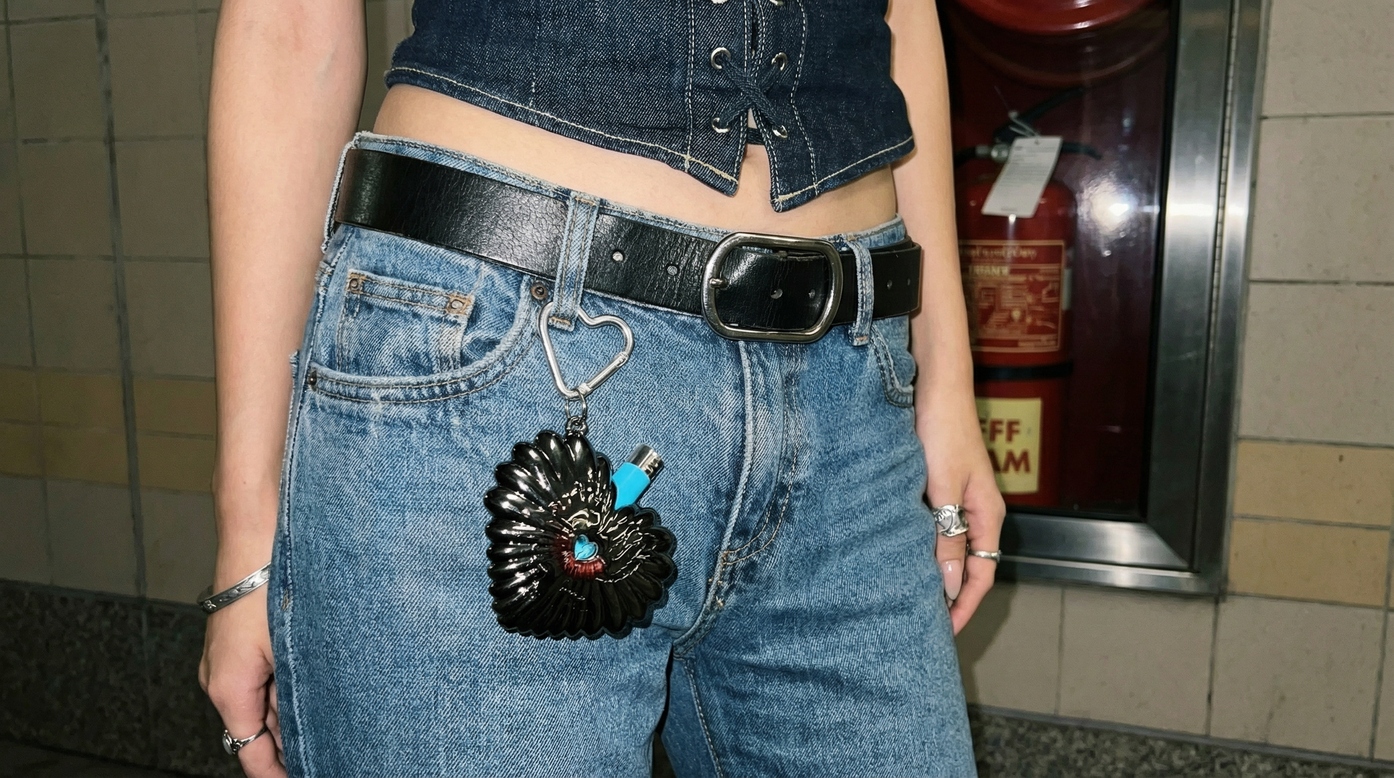 HEART ON FIRE and LUCKY STAR chrome-plated 3D-printed lighter cases floating over a soft pink background